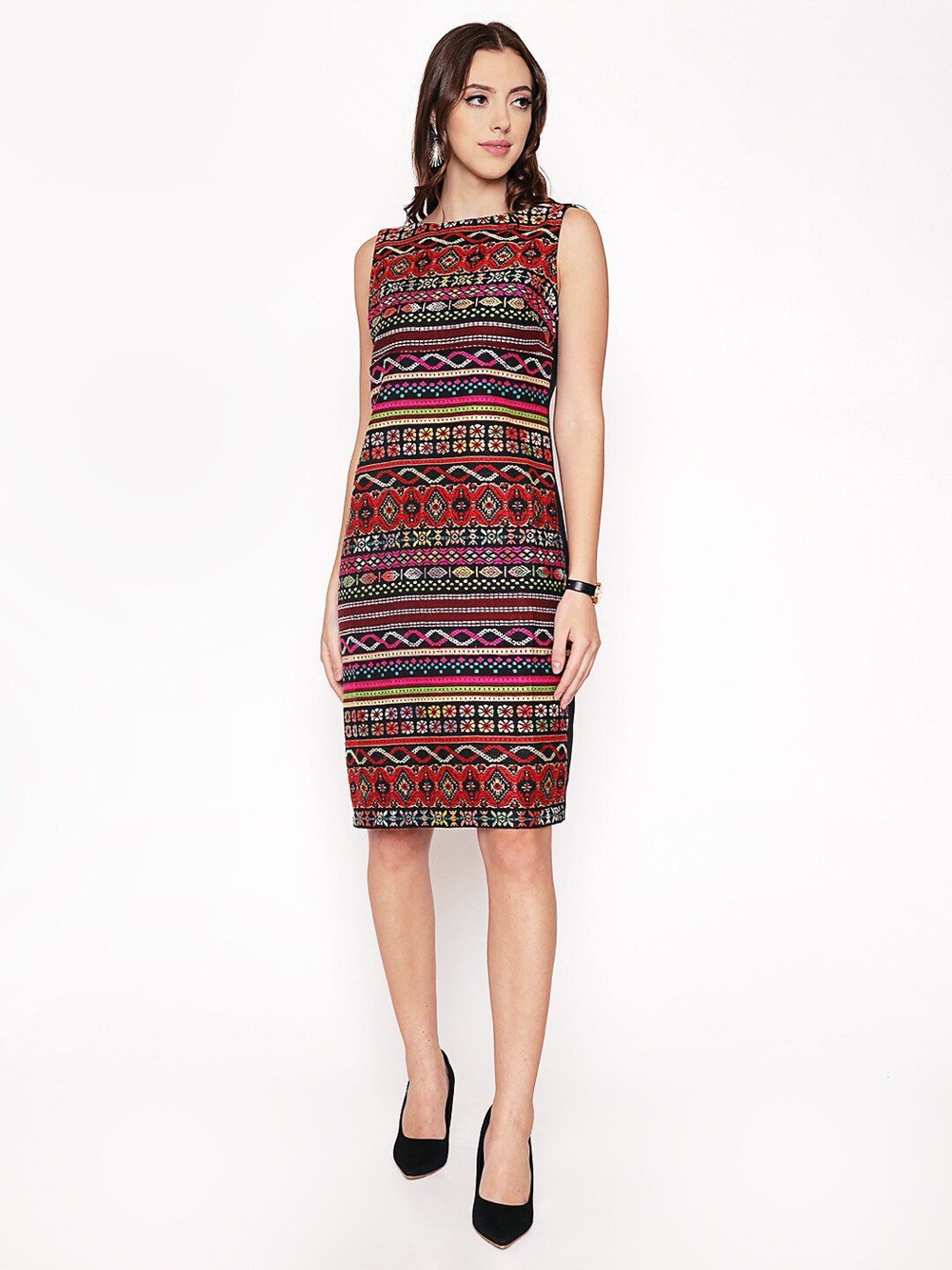 Chetta B Embroidered Dress Made In India Size 10